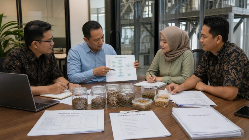 Tim Indonesia membahas proses produksi pet food halal-friendly dan dokumen bahan baku